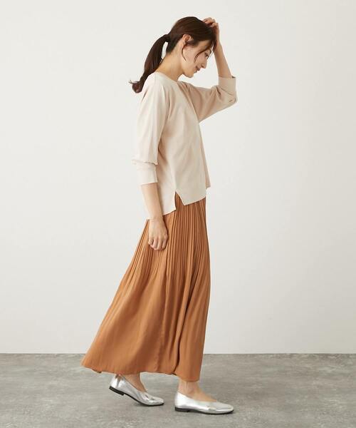「MELROSE claire」 7分袖カットソー FREE イエロー レディース_画像9