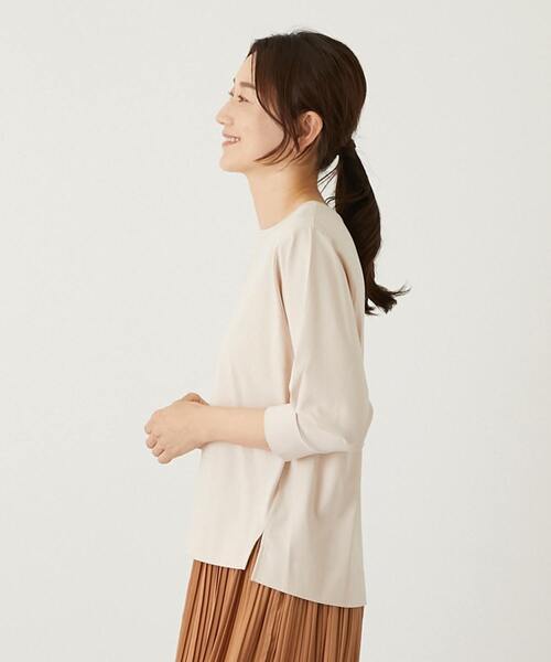 「MELROSE claire」 7分袖カットソー FREE イエロー レディース_画像10