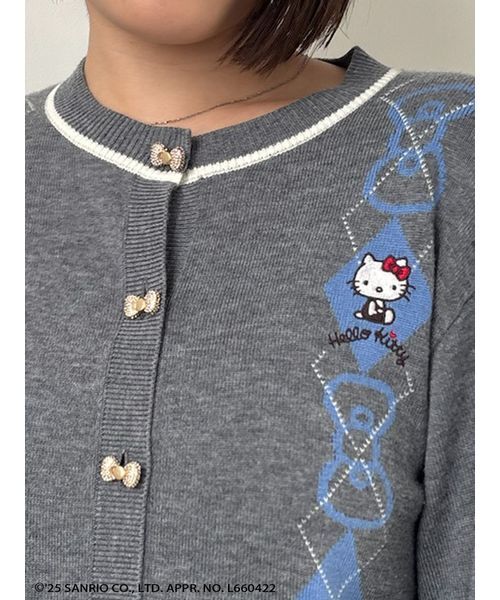 SNIDEL（スナイデル） ニットカーディガン「HELLO KITTYコラボ」 F