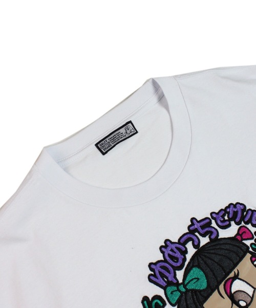 GALLIS ADDICTION×GALFY×ゆめっち刺繍-TEEビックTシャツ GALFY（ガルフィー） tシャツ Tシャツ GALLIS ADDICTION×GALFY×ゆめっ