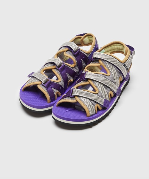 suicoke サンダル ZIP-ab - Brown x Purple メンズ : ZOZOTOWN