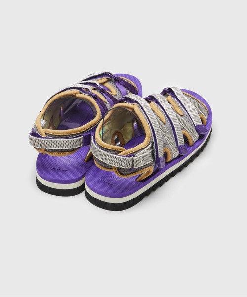 suicoke サンダル ZIP-ab - Brown x Purple メンズ : ZOZOTOWN