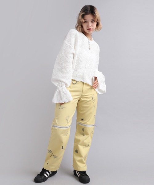tシャツ M2014 シャーリングショート丈プルオーバー レディース RNA tシャツ M2014 シャーリングショート丈プルオーバー
