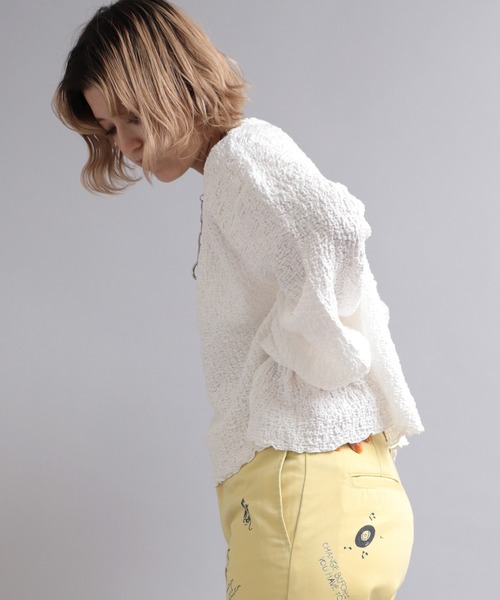 tシャツ M2014 シャーリングショート丈プルオーバー レディース RNA tシャツ M2014 シャーリングショート丈プルオーバー