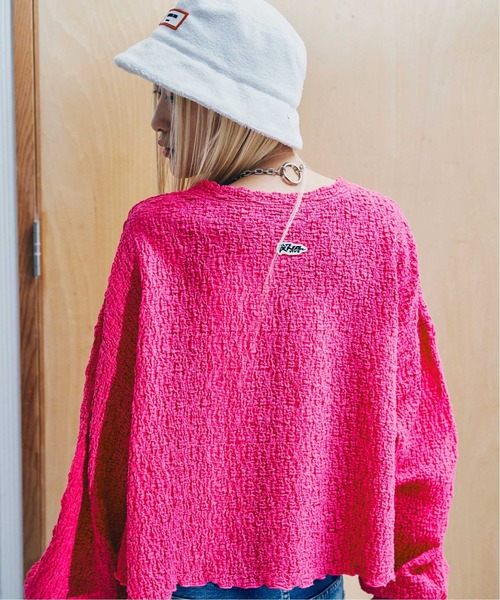 tシャツ M2014 シャーリングショート丈プルオーバー レディース RNA tシャツ M2014 シャーリングショート丈プルオーバー