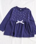 tシャツ ロゴ・ハート・花柄ペプラムチュニック...の詳細画像2