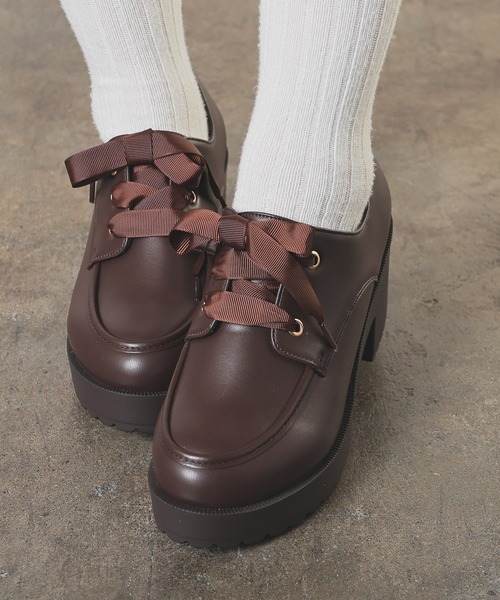 Honeys（ハニーズ） フォーマルシューズ 厚底ヒールマニッシュシューズ