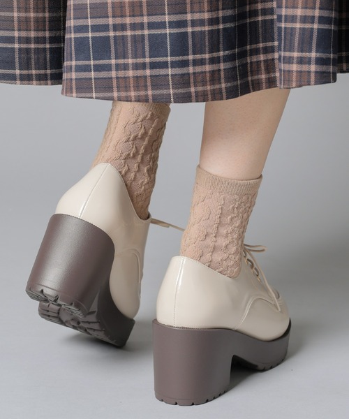 Honeys（ハニーズ） フォーマルシューズ 厚底ヒールマニッシュシューズ