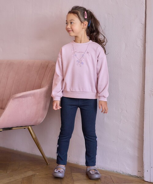any FAM トレーナー 140 水色 フォトネコ 裏毛 トレーナー / any FAM KIDS | ファッション通販