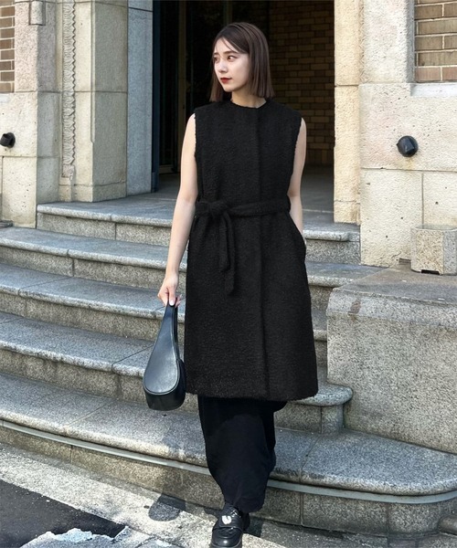 KOBE LETTUCE（神戸レタス） ノーカラーコート コート 「 mikuさん