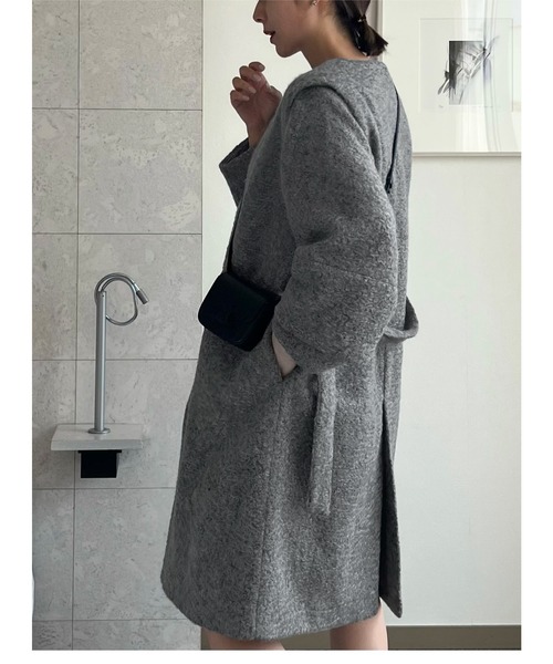 KOBE LETTUCE（神戸レタス） ノーカラーコート コート 「 mikuさん