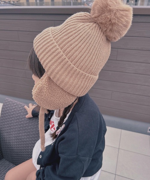 CERCA ニット帽 ニットキャップ lulunoix/耳付きニット帽 N15167