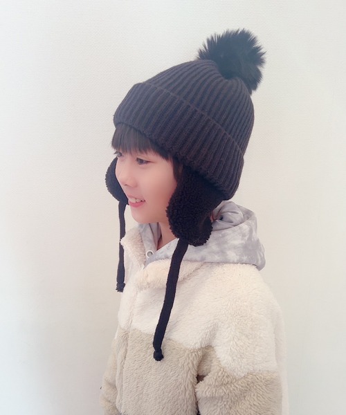 CERCA ニット帽 ニットキャップ lulunoix/耳付きニット帽 N15167