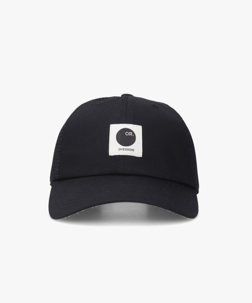 OVERRIDE キャップ OVERRIDE RUBBER LOGO VENTED SB CAP | 59cm～61cm(80) BLACK