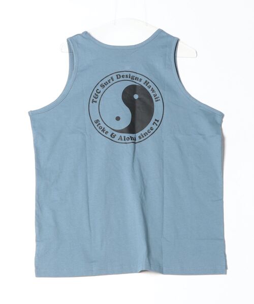 tシャツ バックバーティカルロゴタンクトップ レディース タンクトップ T＆C Surf Designsバックインヤンタックトップ