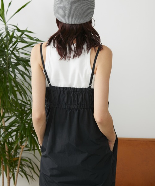 Auntie Rosa Holiday ワンピース フロントZIPビスチェレイヤード