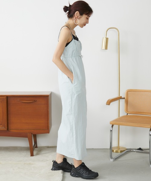 日本未入荷 UNIFREE★チェックレイヤードワンピース Auntie Rosa Holiday ワンピース フロントZIPビスチェレイヤード