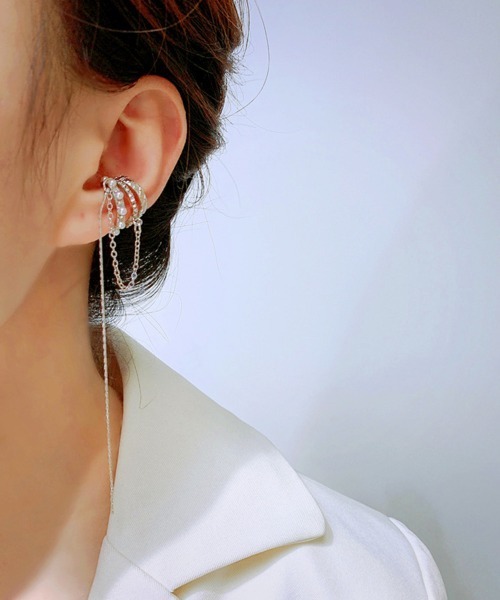 最終価格 accessories mau スティックピアス ゴールド(片耳用) miniministore イヤーカフ 片耳用 レディースイヤリング