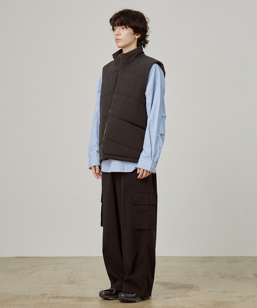 YOEL ベスト ジレ YOEL - Nylon padded vest / ナイロンパデットベスト 