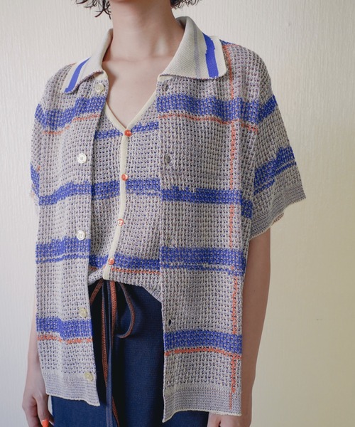 PAMM 透明な空気のチェックメッシュポロ 透明な空気のチェックメッシュポロ – pamm.officialstore