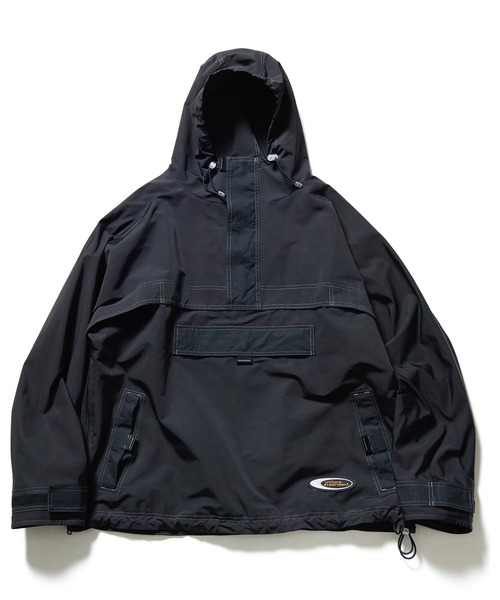 【美品】uniform experiment フーデッドブルゾン 4《XL》 黒 uniform experiment ブルゾン アウター ATHLETIC VENTILATION PULLOVER