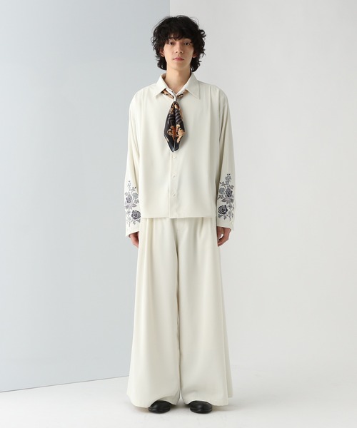 【Ado×HARE/UNISEX】ローズシシュウシャツ ホワイト Mサイズ HARE/Adoローズ刺繍シャツ - メルカリ