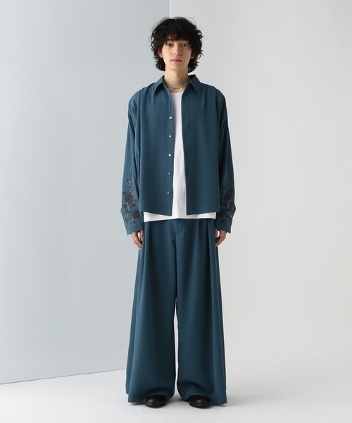 HARE シャツ 「SET UP対応」DABOルーズシシュウシャツ(HARE