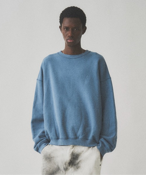 良品　ユハ　juha　サイドジップ　スウェット　オーバーサイズ　ユニセックス Juha（ユハ） トレーナー スウェット FADE WASH PO メンズ レディース