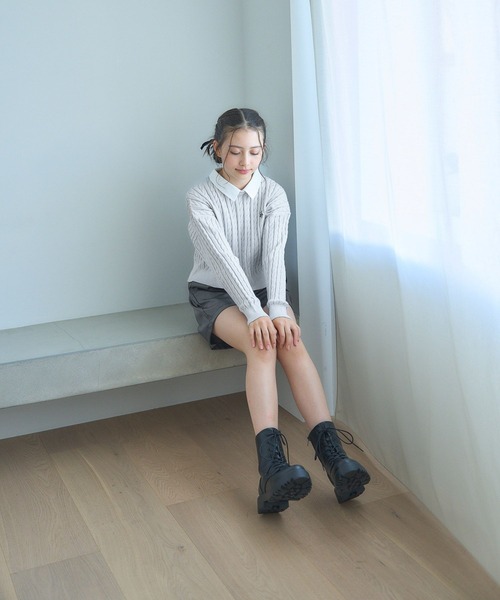 GLOBAL WORK パンツ フェイクレザーショートパンツ/142648