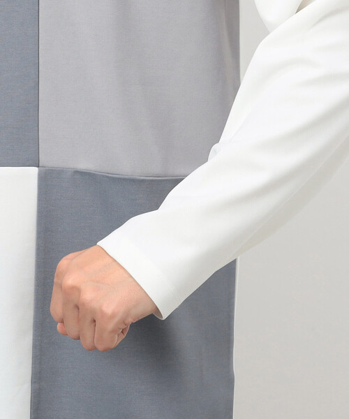 COMME CA ISM（コムサイズム） tシャツ カラーブロック パッチワーク 