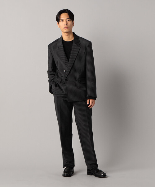 美品 Moncada モンカーダ 2パンツ スーツ 4L ブラック ストライプ SOLOTEX® 4WAYストレッチパンツ [全3色] – muta Online Store