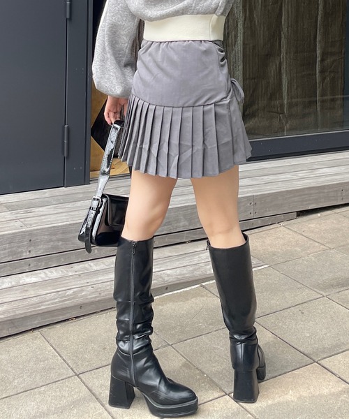 Roger&Raw（ロジャーアンドロウ） スカート ギャザープリーツミニ