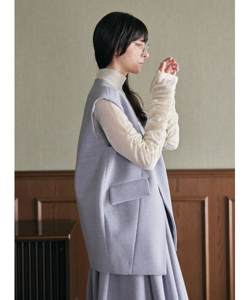美品　S.E.H KELLY ウールジレベスト　チャコールグレー　サイズS 楽天市場】チャコール（サイズ（S/M/L）M）（ベスト・ジレ｜トップス