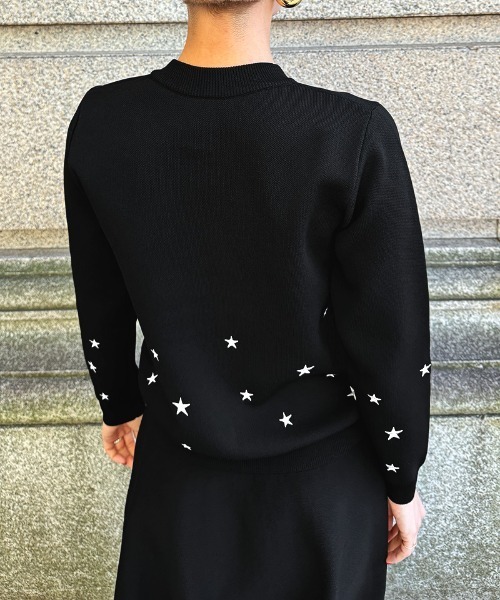 コート アウター 星刺繍ニットジャケット レディース : ZOZOTOWN Yahoo