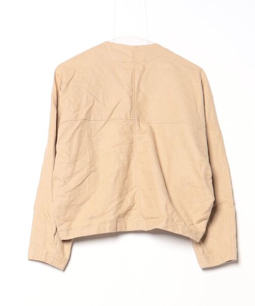 KBF - 【オシャレ⭐KBF】ベージュ　ノーカラージャケット　サイズOne KBF 「KBF」 ノーカラージャケット ONE ベージュ レディース