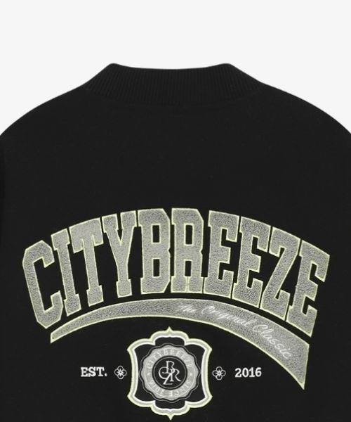 ジャケット citybreeze Wool Duffel Varsity Jumper_GREY CITYBREEZE スタジャン WOOL PREPPY VARSITY JACKET レディース