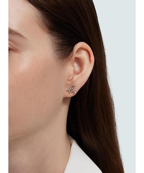agnes b.（アニエスベー） ピアス 2way ハート ピアス ”Carving of