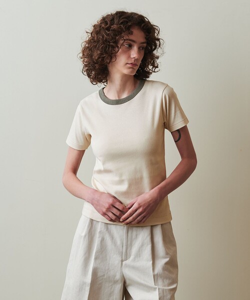 tシャツ 「Steven Alan」アンダイド フライス Tシャツ レディース STEVEN ALAN tシャツ 「Steven Alan」アンダイド フライス T