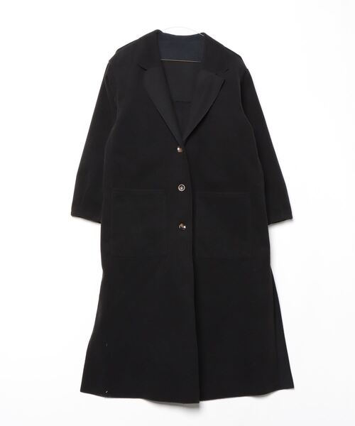 etoll.（エトル） チェスターコート M ブラック レディース : ZOZOTOWN