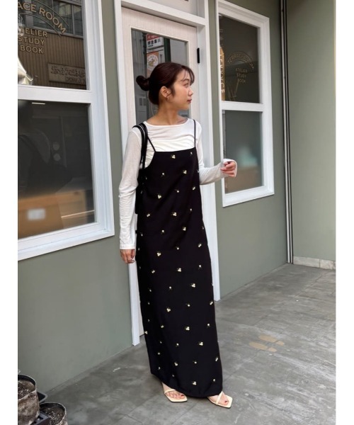 ⭐︎miiさま専用⭐︎bonjour diary PIA DRESS刺繍ワンピース titivate（ティティベイト） ワンピース 前後2wayフラワー刺繍