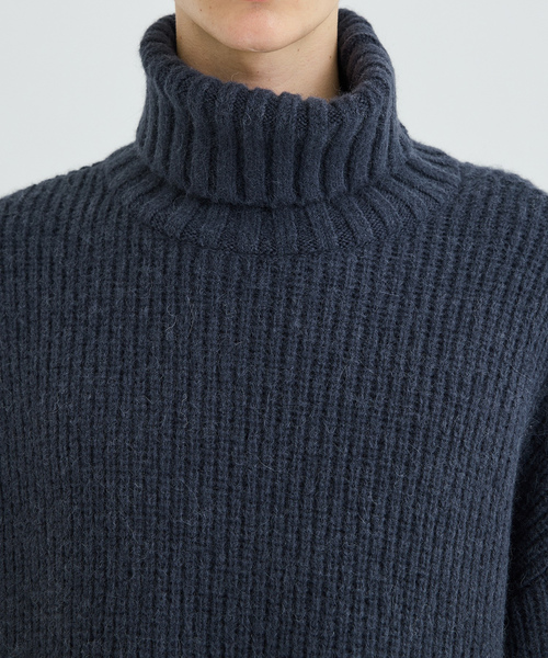 「CITY」 長袖ニット 1 ライトグレー メンズ_画像7