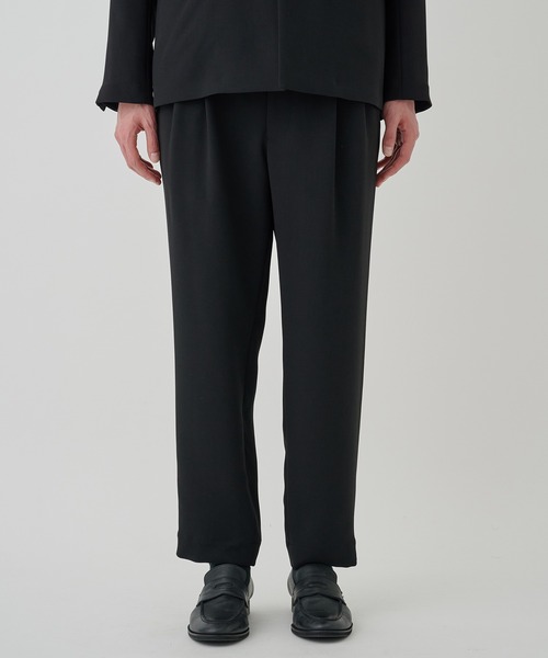 スラックス（united tokyo） Dot Air ストレッチアンクルスラックス(1 NAVY): : メンズ