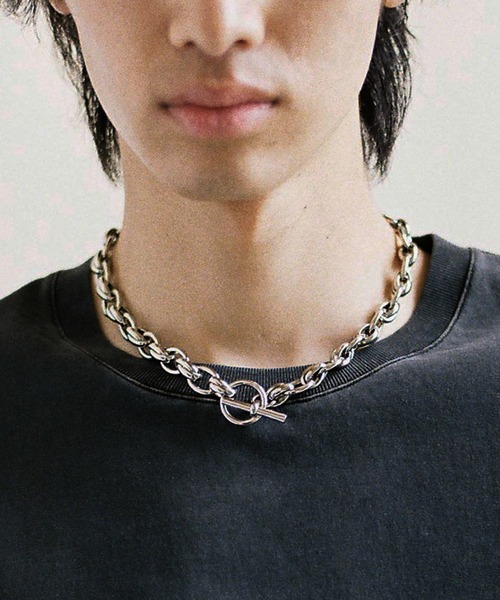 WYM LIDNM ネックレス CROSS LINK SHORT NECKLACE / ANCHOR