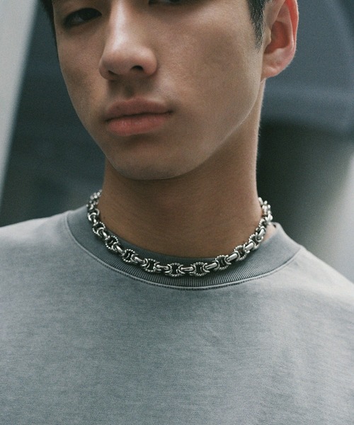 大人気！まとめ一覧 WYM LIDNM ネックレス CROSS LINK SHORT NECKLACE / ANCHOR アクセサリー