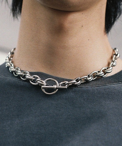 WYM LIDNM ネックレス CROSS LINK SHORT NECKLACE / ANCHOR