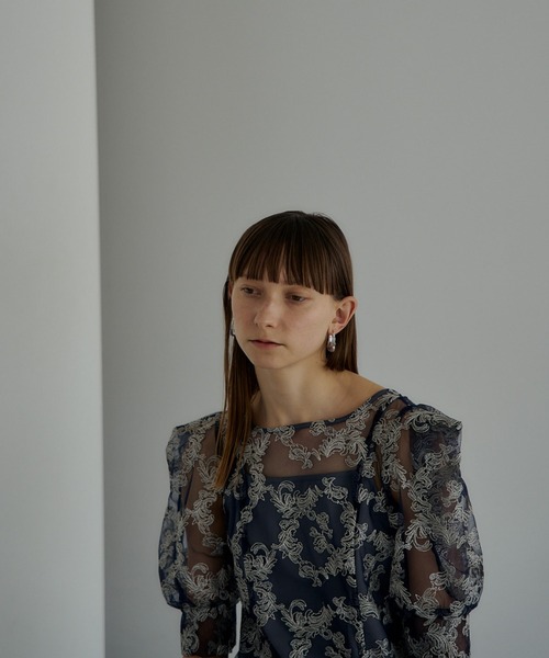 「LE'RURE」 半袖ワンピース MEDIUM オフホワイト LE'RURE 「LE'RURE」 半袖ワンピース MEDIUM ベージュ系その他