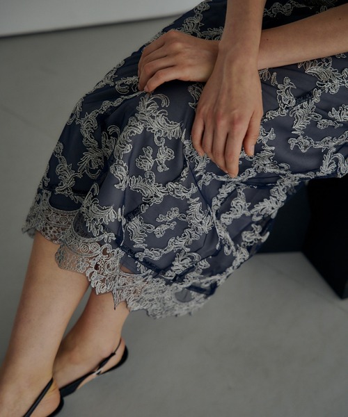 「LE'RURE」 半袖ワンピース MEDIUM オフホワイト LE'RURE 「LE'RURE」 半袖ワンピース MEDIUM ベージュ系その他
