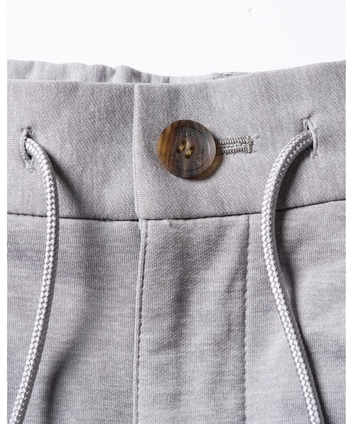 wjk スラックス 「LEON×B'2nd×wjk」pin-tuck light jersey slacks