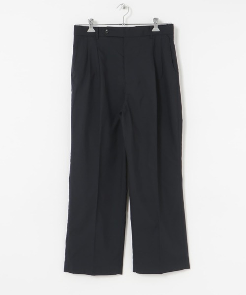 パンツ 3tuck Wide taperd slacks MADE IN ITALY wide tapered pants twill | ecru | 10DAYS | Official Online Store