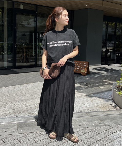JOURNAL STANDARD スカート シアーレーヨンリネンスカート